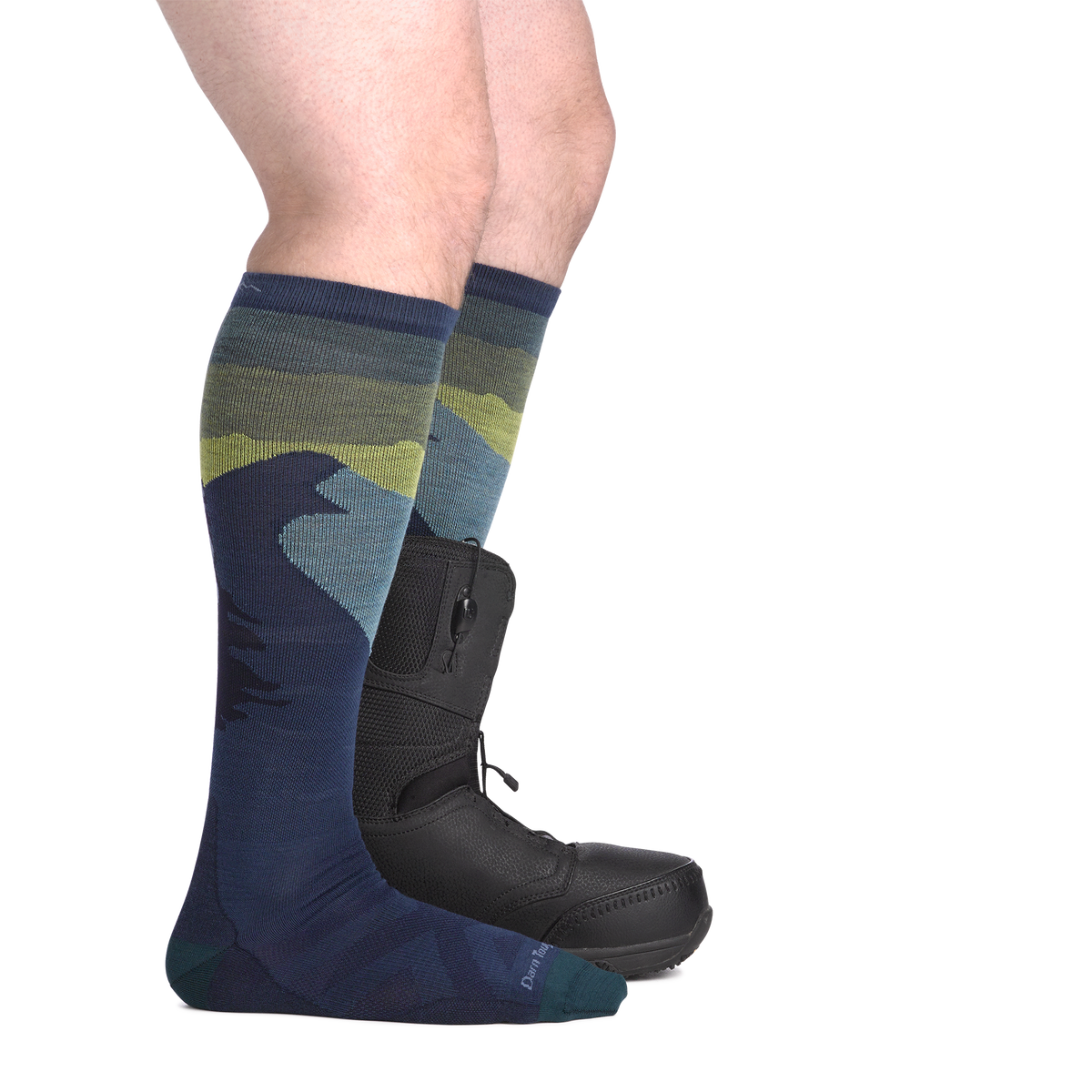 Darn Tough Vermont Men's Solstice Over-the-Calf Lightweight Ski & Snowboard Socks