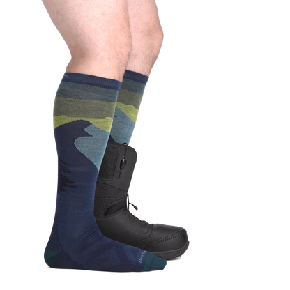 Darn Tough Vermont Men's Solstice Over-the-Calf Lightweight Ski & Snowboard Socks