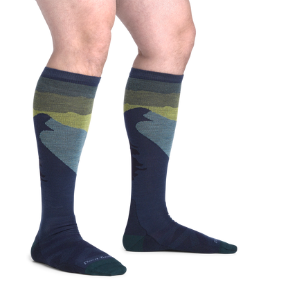Darn Tough Vermont Men's Solstice Over-the-Calf Lightweight Ski & Snowboard Socks
