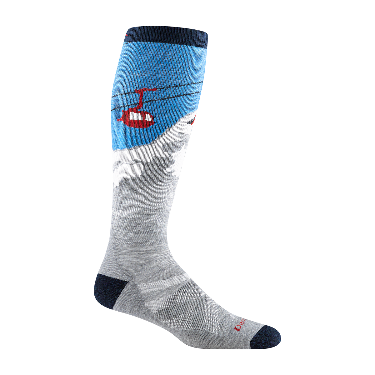 Darn Tough Vermont Men's Heady Yeti Over-the-Calf Midweight Ski & Snowboard Socks