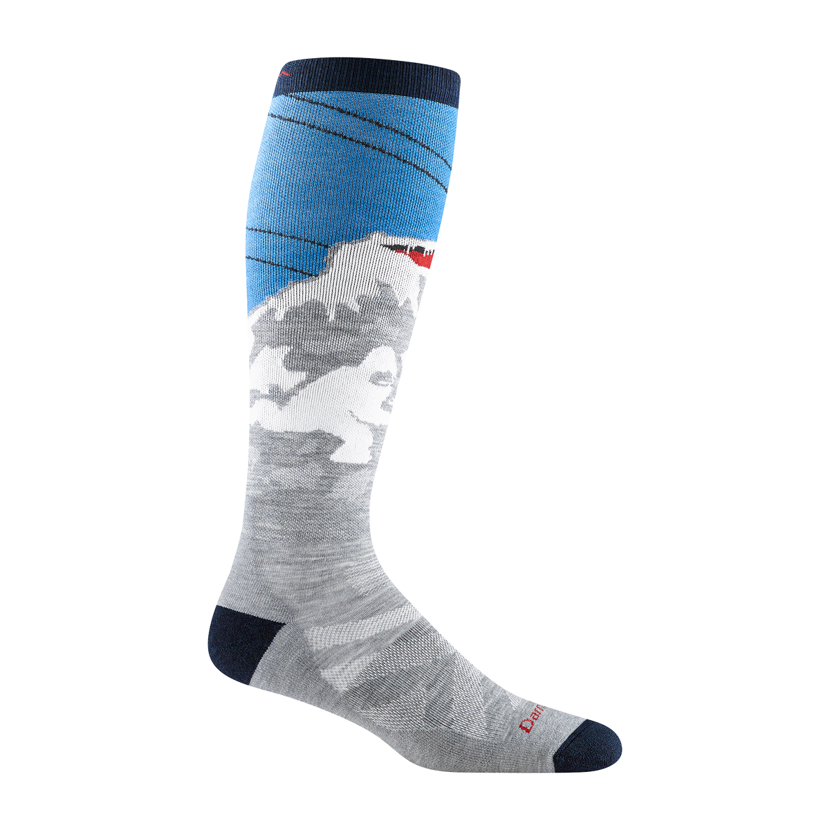 Darn Tough Vermont Men's Heady Yeti Over-the-Calf Midweight Ski & Snowboard Socks