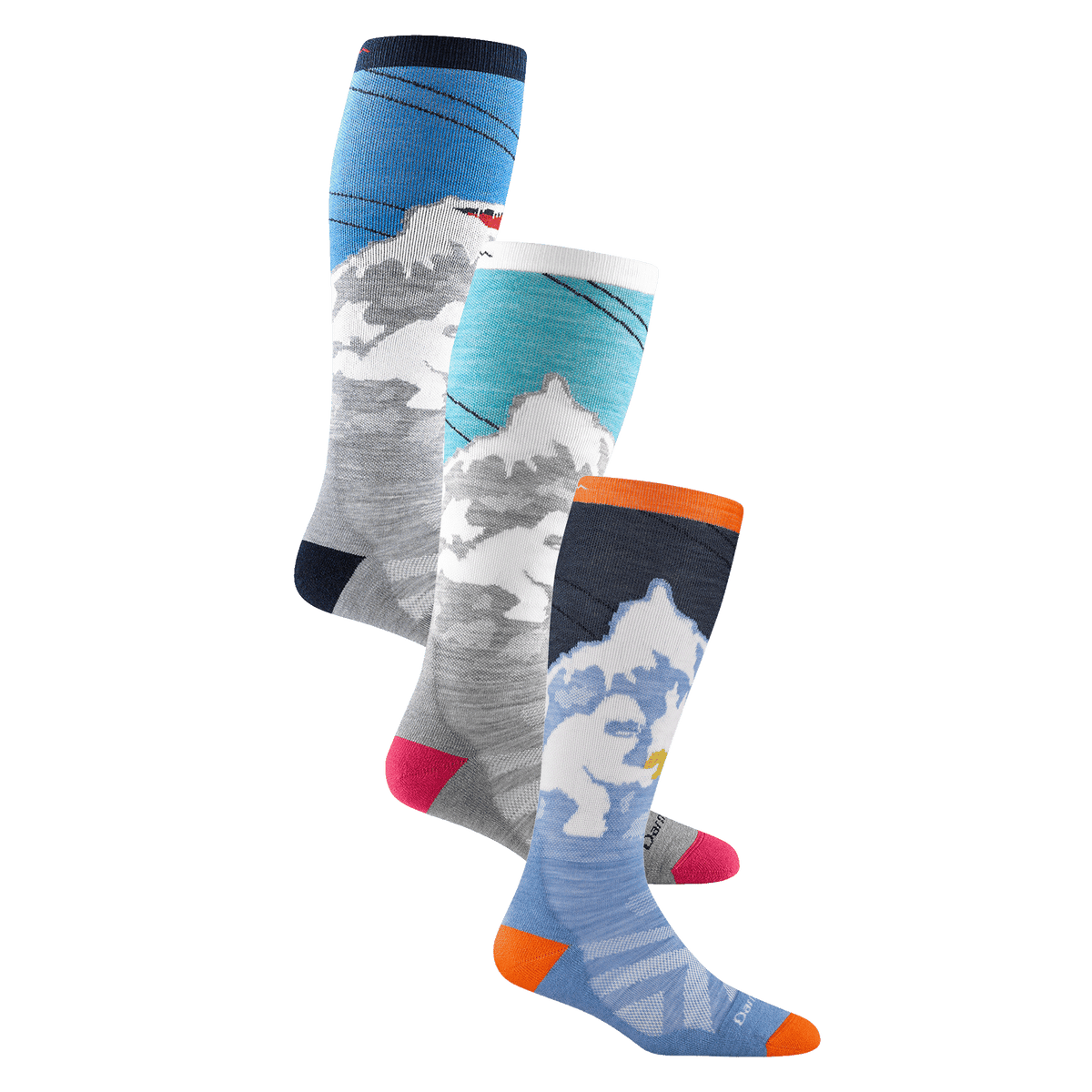 Darn Tough Vermont Yeti Over-the-Calf Midweight Ski & Snowboard Multi-Pack