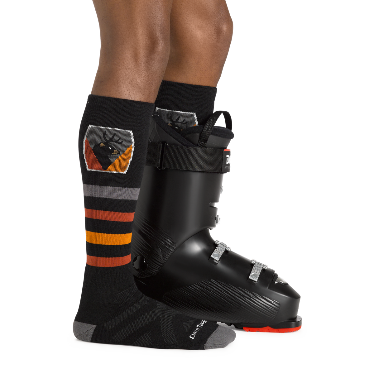 Darn Tough Vermont Men's Beer Badge Over-the-Calf Midweight Ski & Snowboard Socks