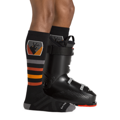 Darn Tough Vermont Men's Beer Badge Over-the-Calf Midweight Ski & Snowboard Socks