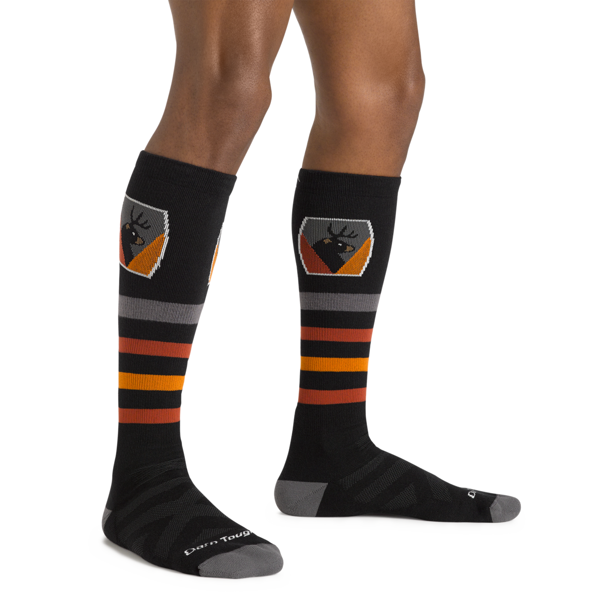 Darn Tough Vermont Men's Beer Badge Over-the-Calf Midweight Ski & Snowboard Socks