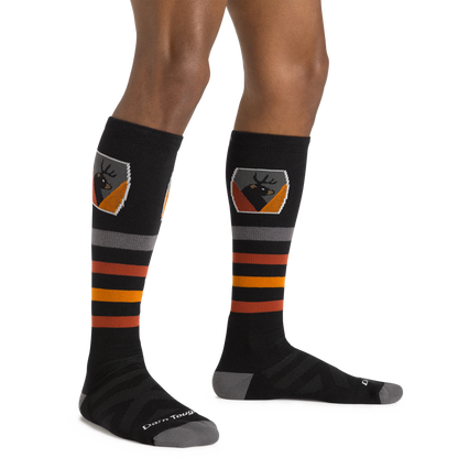 Darn Tough Vermont Men's Beer Badge Over-the-Calf Midweight Ski & Snowboard Socks