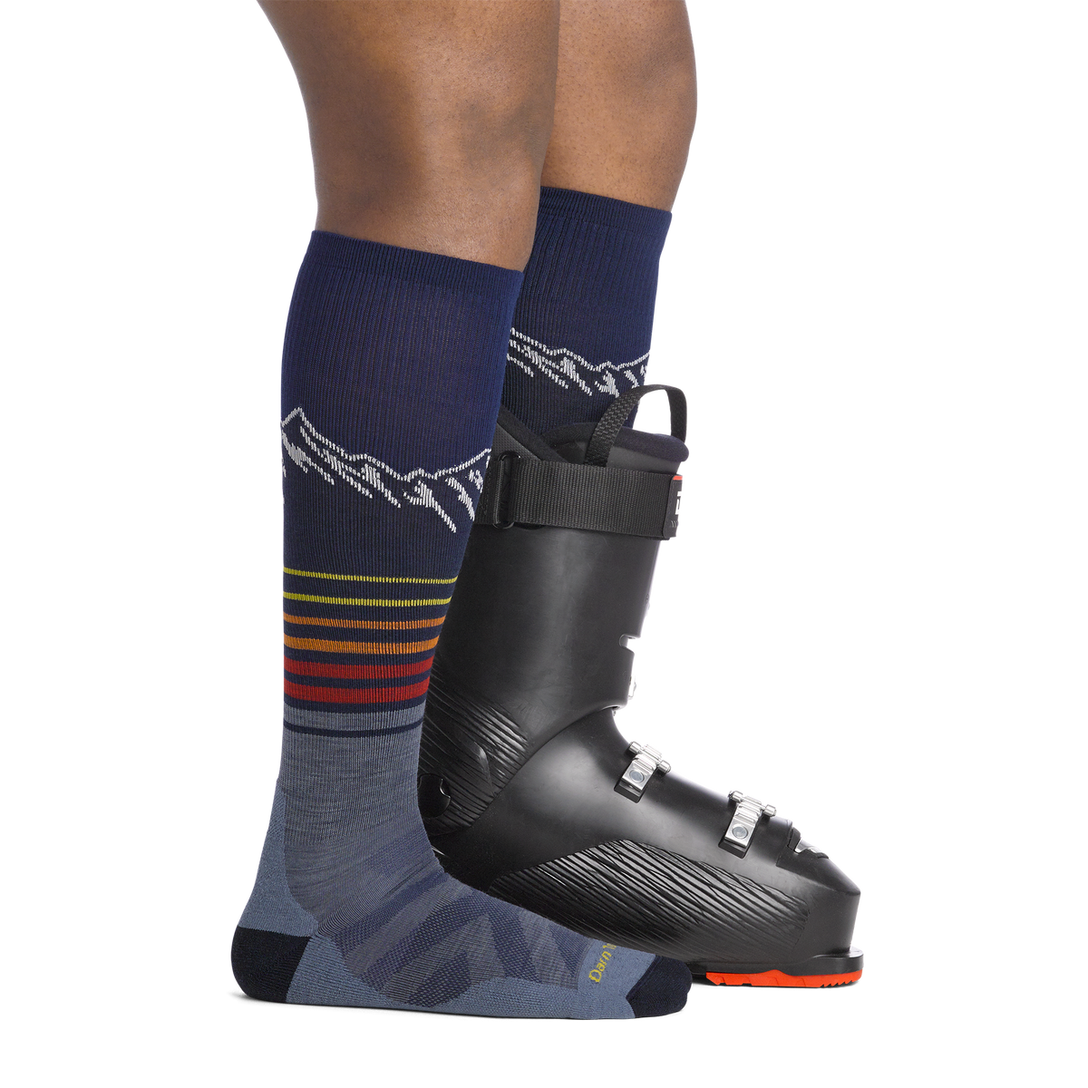 Darn Tough Vermont Men's Steep Lines Over-the-Calf Lightweight Ski & Snowboard Socks