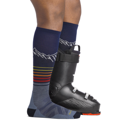 Darn Tough Vermont Men's Steep Lines Over-the-Calf Lightweight Ski & Snowboard Socks