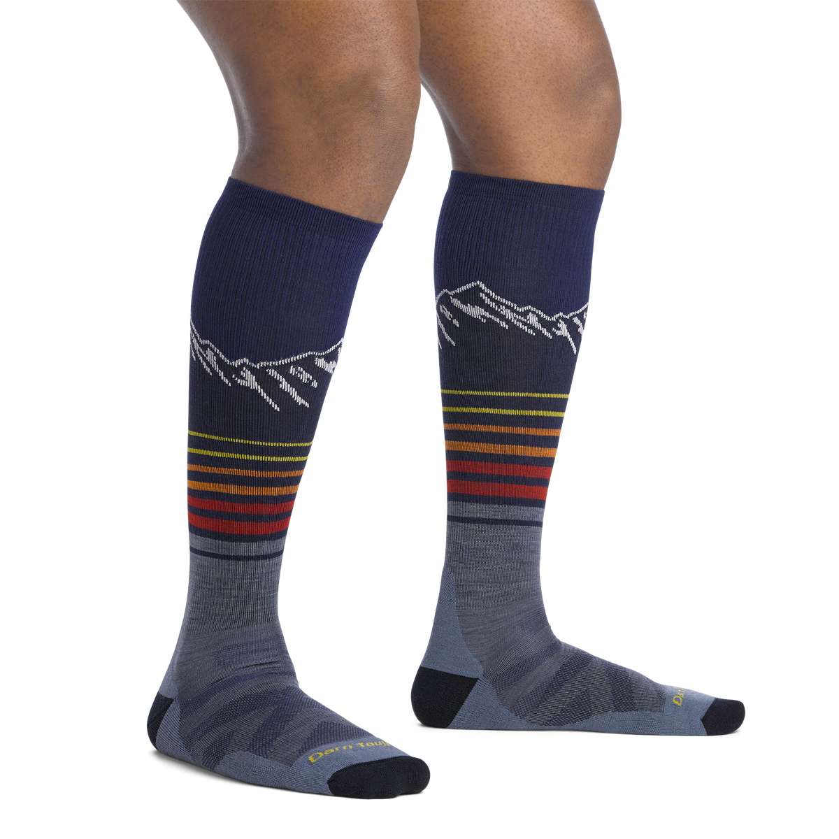 Darn Tough Vermont Men's Steep Lines Over-the-Calf Lightweight Ski & Snowboard Socks