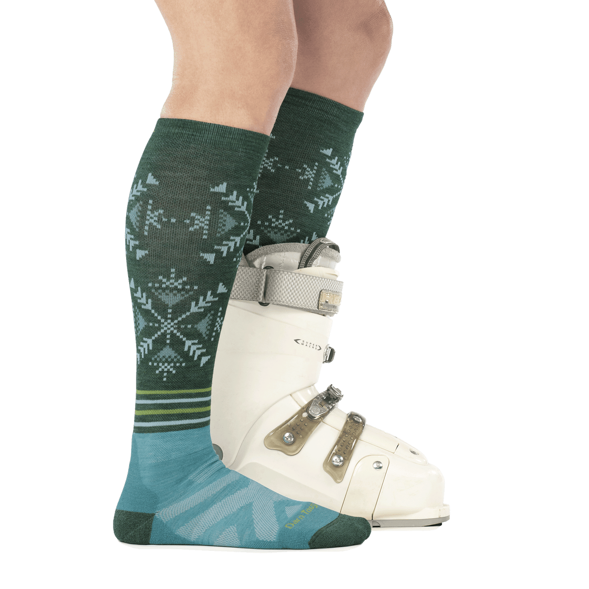 Darn Tough Vermont Women's Snowfall Over-the-Calf Midweight Ski & Snowboard Socks