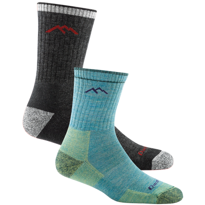 Darn Tough Vermont Men's and Women's Hiker Micro Crew 2-Pack Hiking Socks