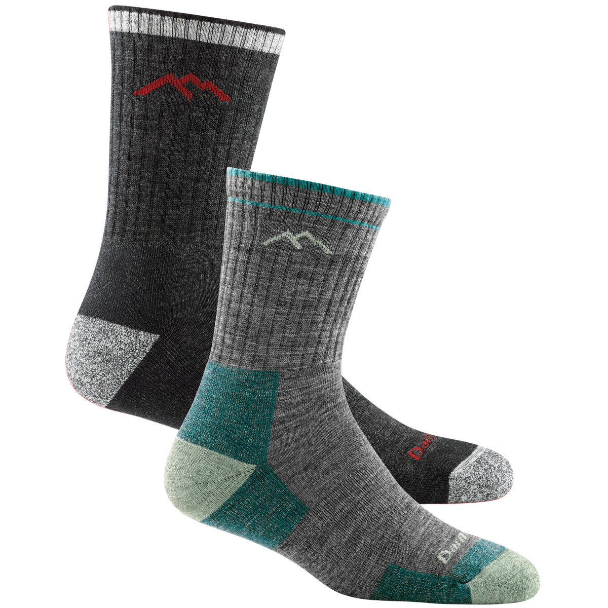 Darn Tough Vermont Men's and Women's Hiker Micro Crew 2-Pack Hiking Socks