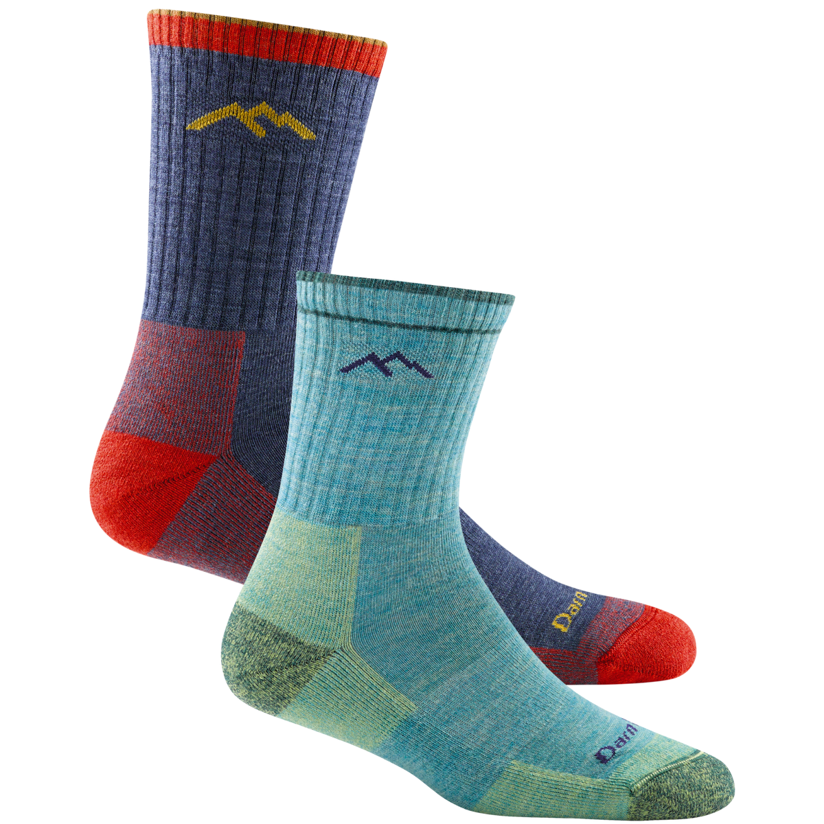 Darn Tough Vermont Men's and Women's Hiker Micro Crew 2-Pack Hiking Socks