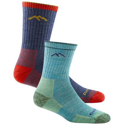 Darn Tough Vermont Men's and Women's Hiker Micro Crew 2-Pack Hiking Socks