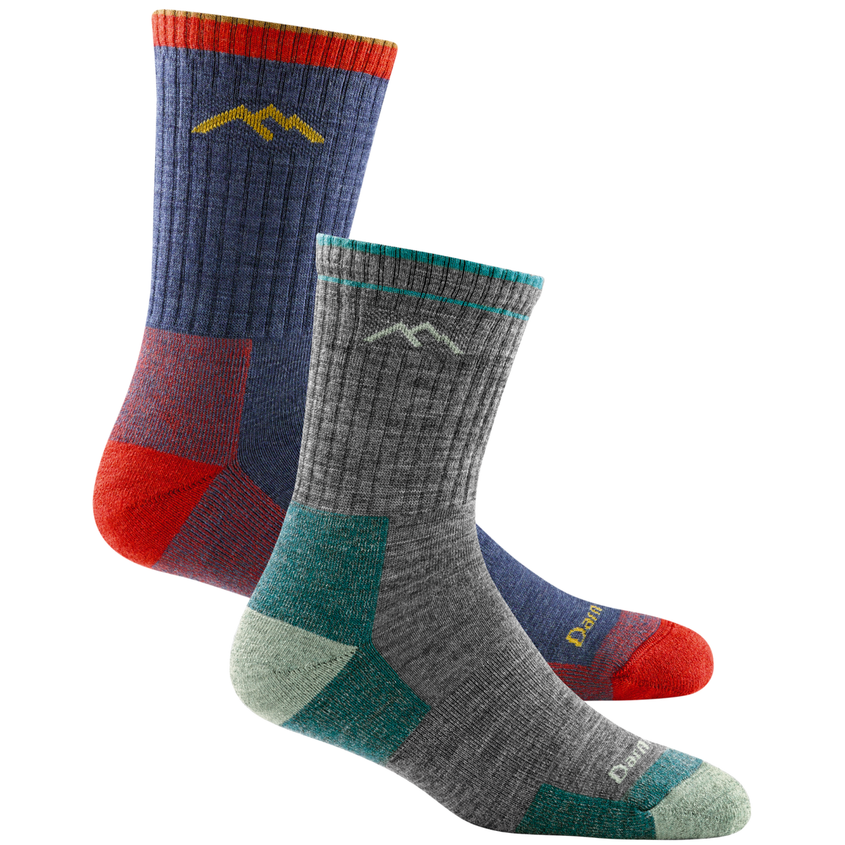 Darn Tough Vermont Men's and Women's Hiker Micro Crew 2-Pack Hiking Socks