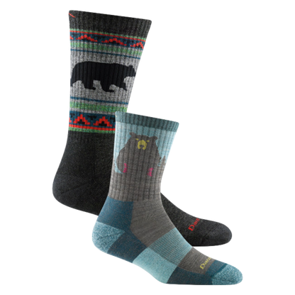 Darn Tough Vermont Men's and Women's Bear 2-Pack Hiking Socks