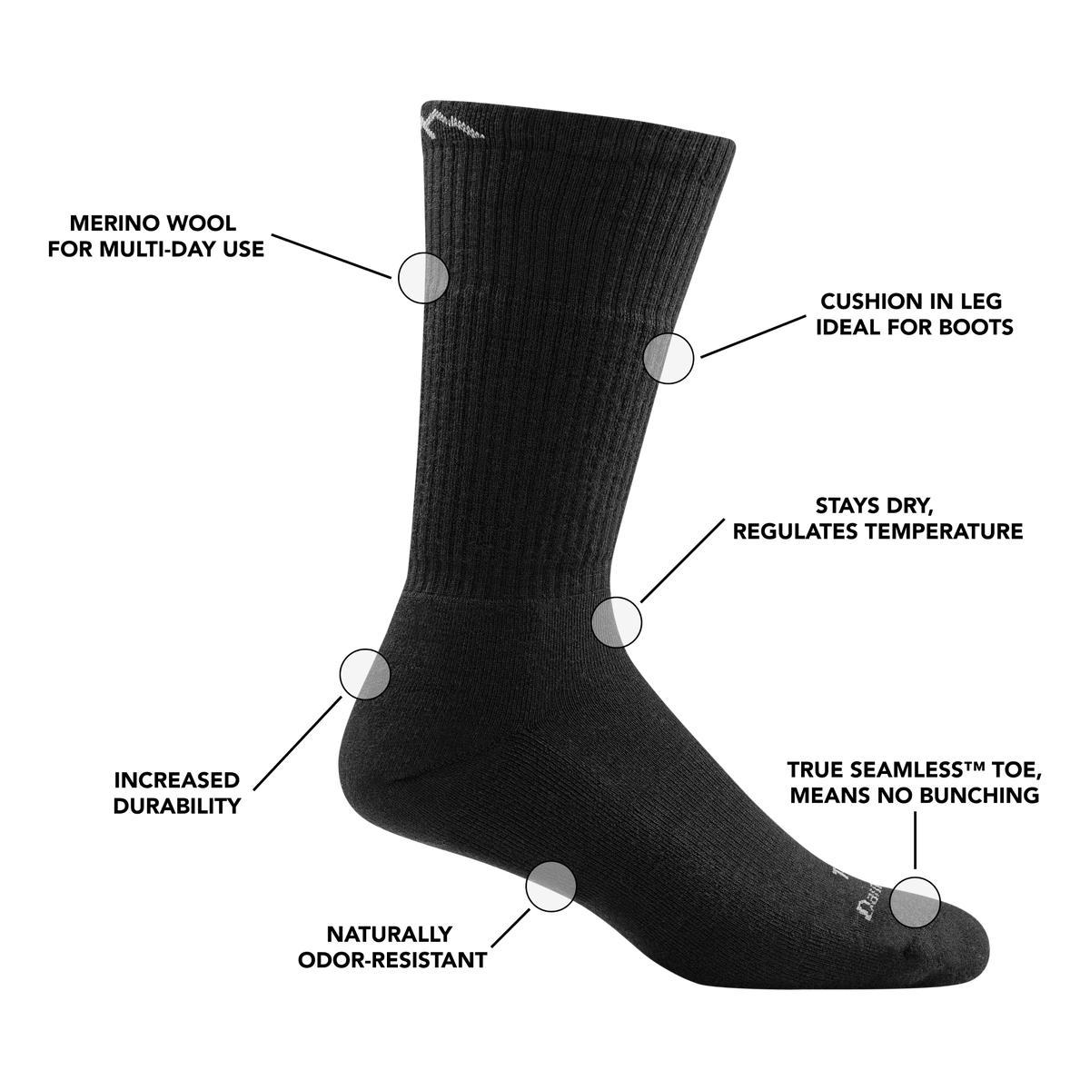 Darn Tough Vermont T4021 Boot Midweight Tactical 3 Pack