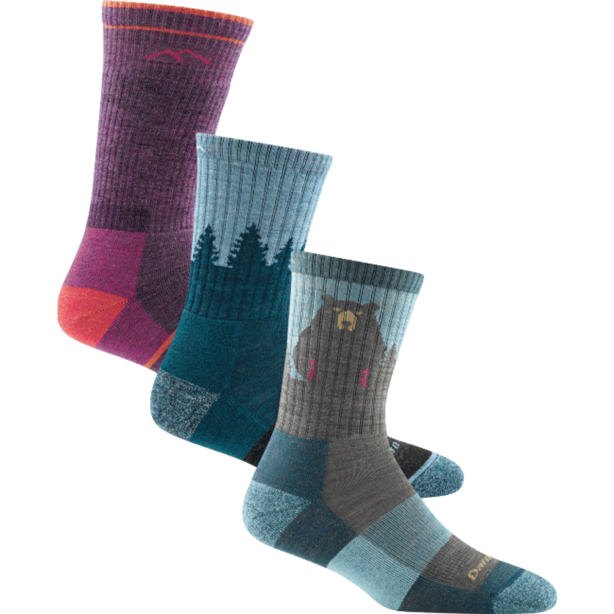 Darn Tough Vermont Women's Hiker Cushion Quiver 3-Pack